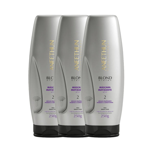 Kit Aneethun Blond System 3 Máscara Matizante 250 g