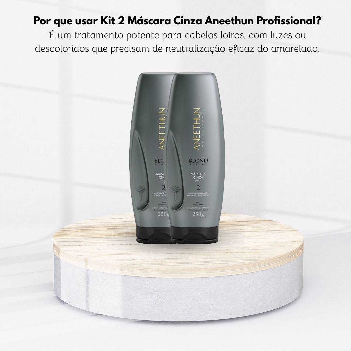Kit Aneethun Blond System 2 Máscara Cinza 250 g