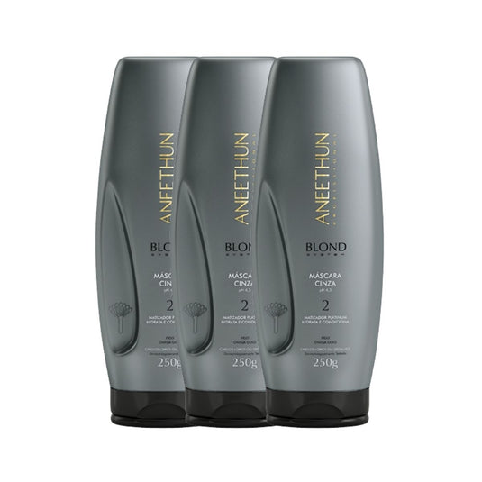 Kit Aneethun Blond System 3 Máscara Cinza 250 g