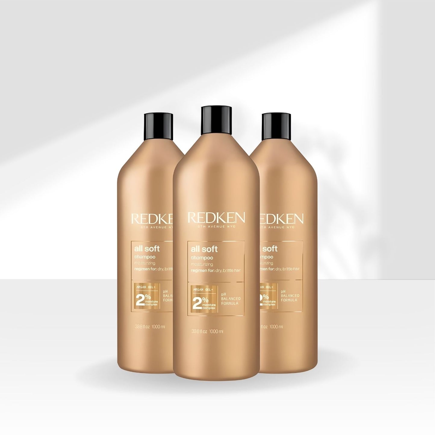 Kit Redken All Soft Argan Oil 3 Shampoo 1 Litro