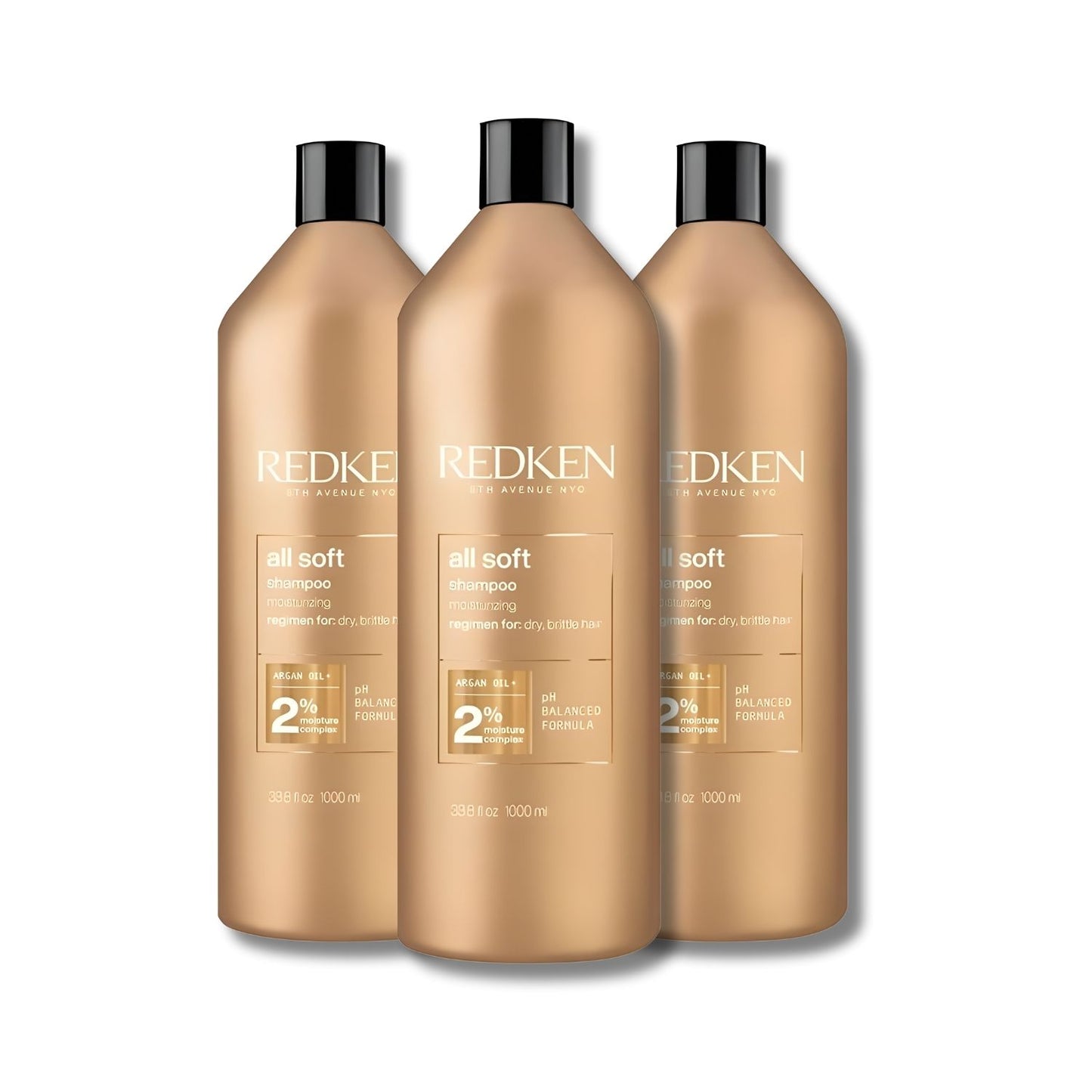 Kit Redken All Soft Argan Oil 3 Shampoo 1 Litro