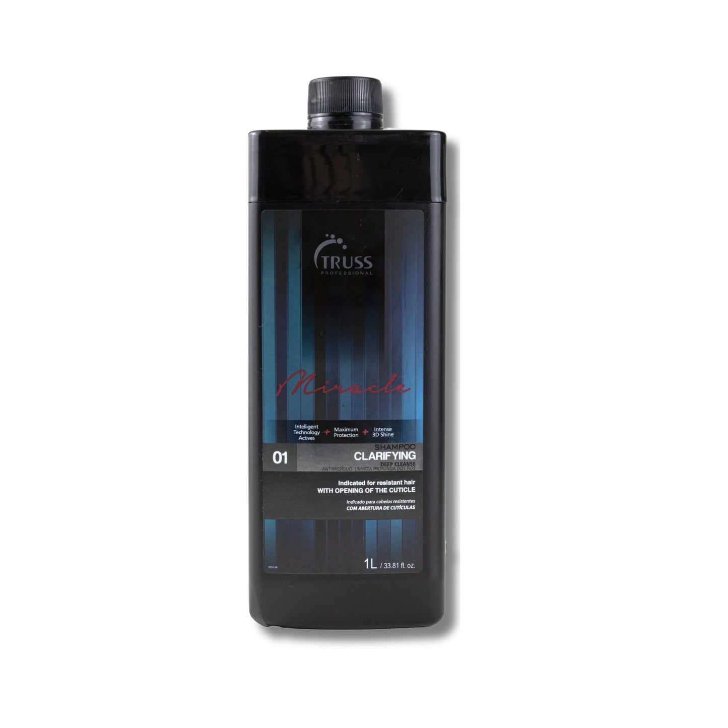 Shampoo Truss Clarifying Deep Cleanse Fios e Cutículas 1 Litro