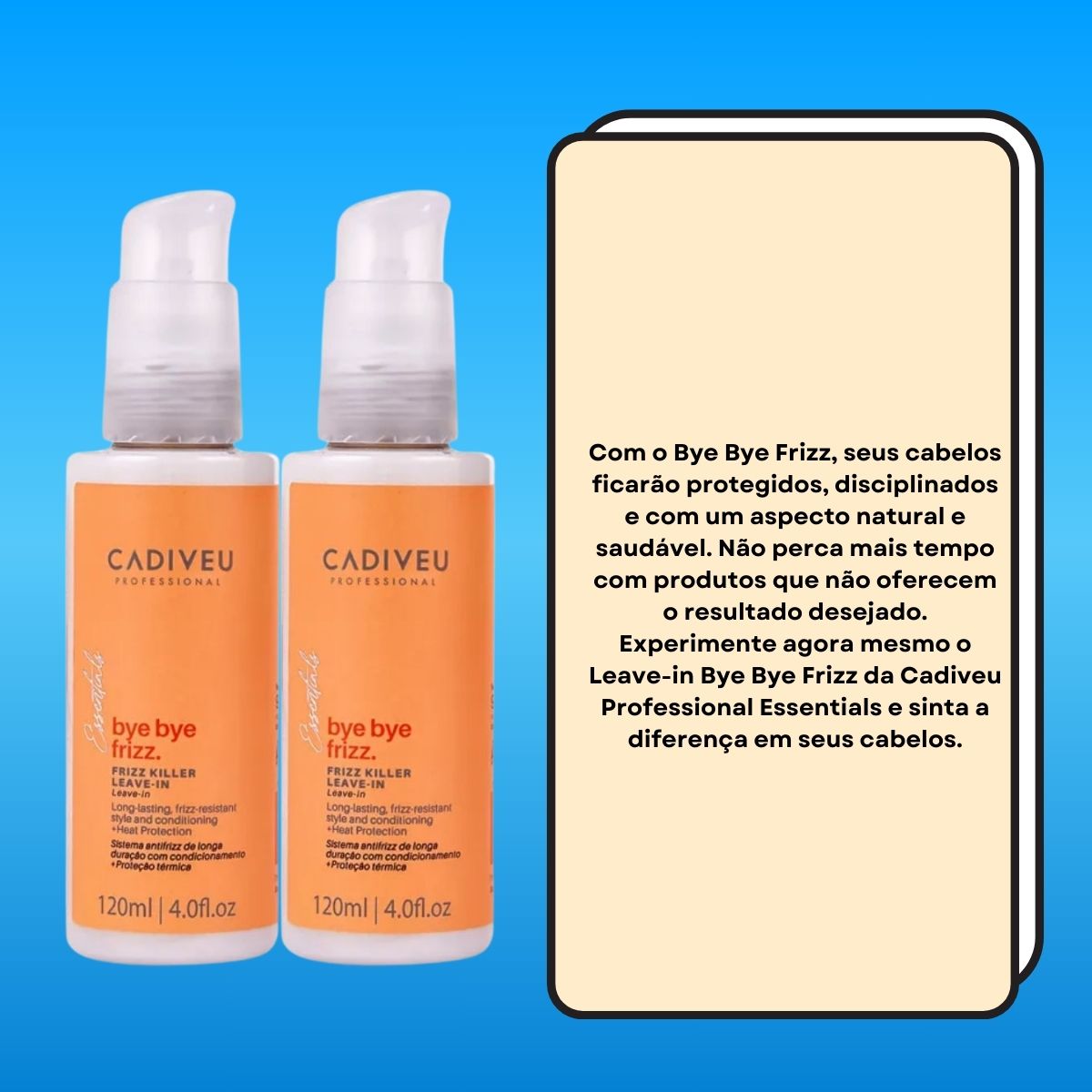 Kit Cadiveu Bye Bye Frizz Killer 2 Leave-In 120 ml
