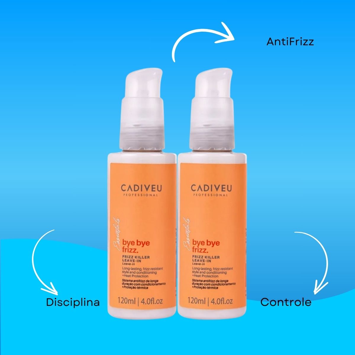 Kit Cadiveu Bye Bye Frizz Killer 2 Leave-In 120 ml