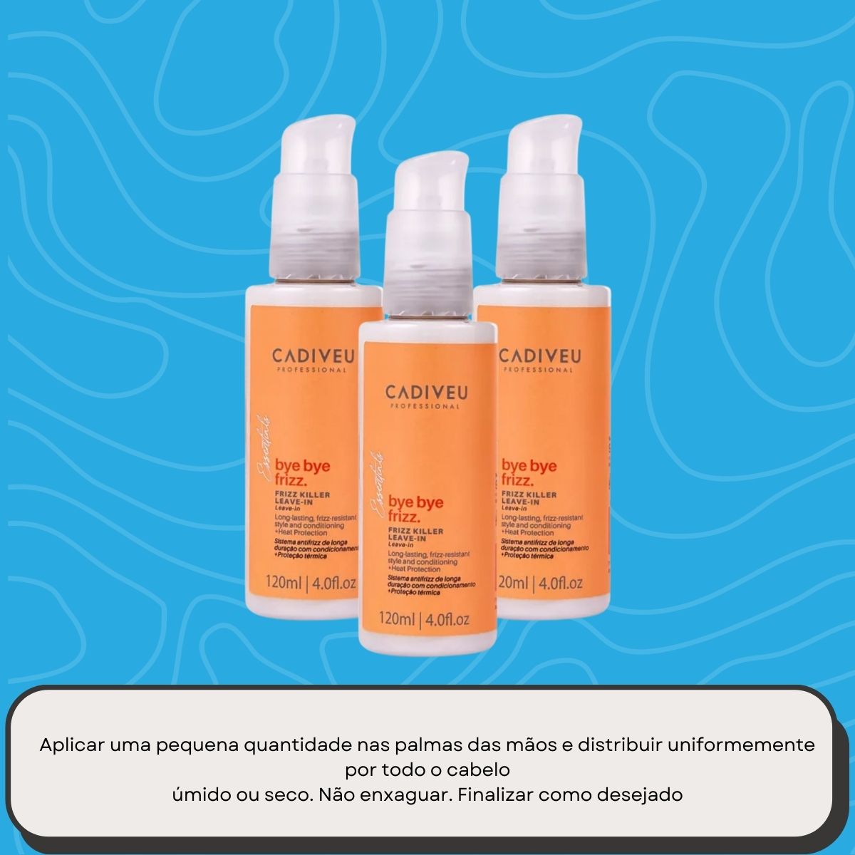 Kit Cadiveu Bye Bye Frizz Killer 3 Leave-In 120 ml