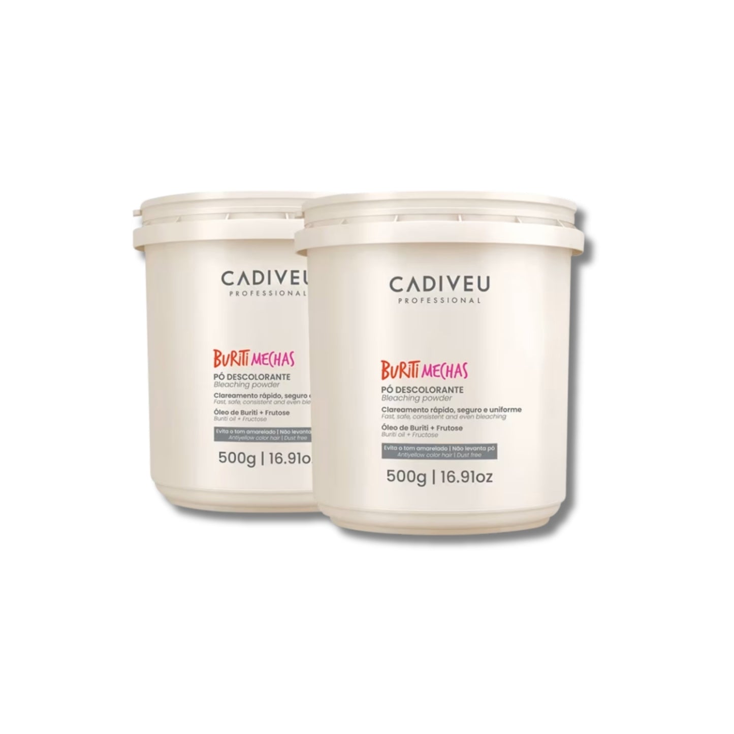 Kit Cadiveu Buriti Mechas 2 Pó Descolorante 500 g