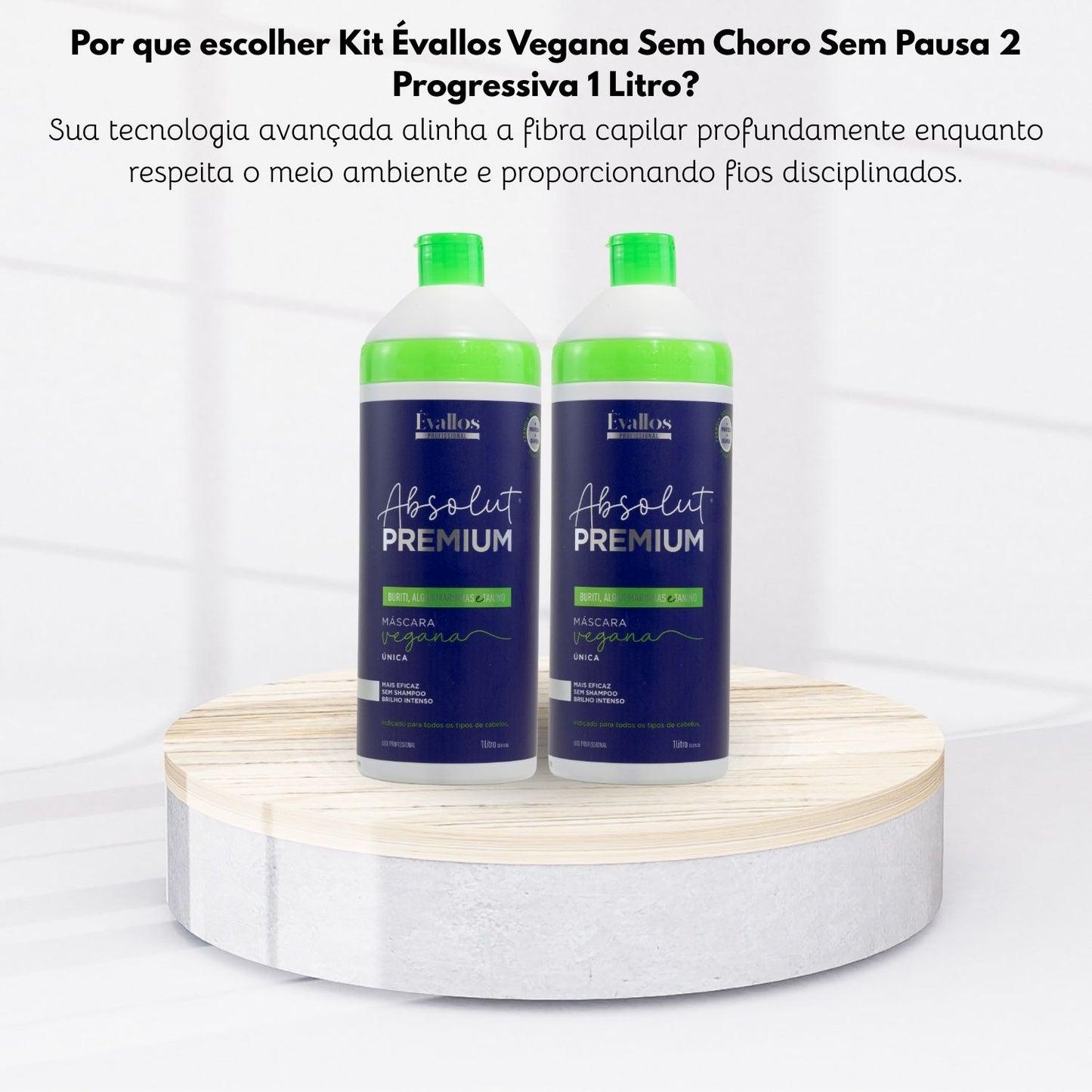 Kit Évallos Vegana Sem Choro Sem Pausa 2 Progressiva 1 Litro