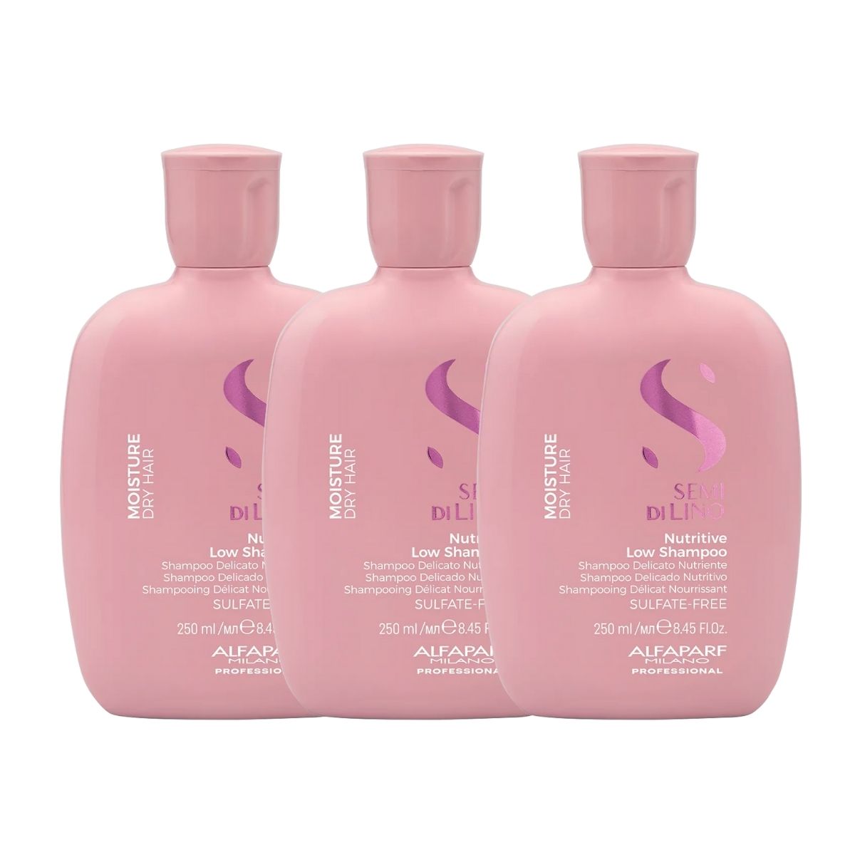 Kit Alfaparf Semi Di Lino Moisture Nutritive 3 Shampoo 250 ml