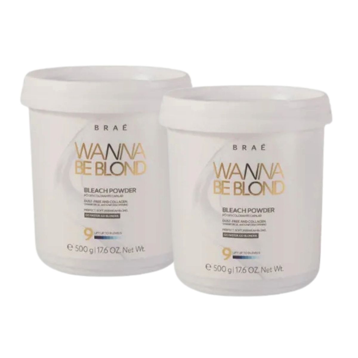 Kit Braé Wanna Be Blond 2 Pó Descolorante Capilar 500 g