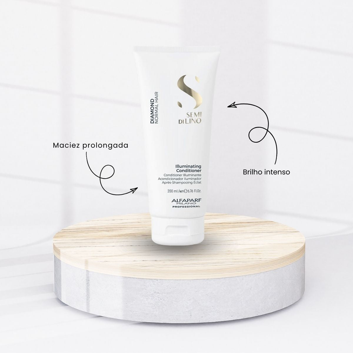 Kit Alfaparf Semi Di Lino Diamond 2 Condicionador 200 ml