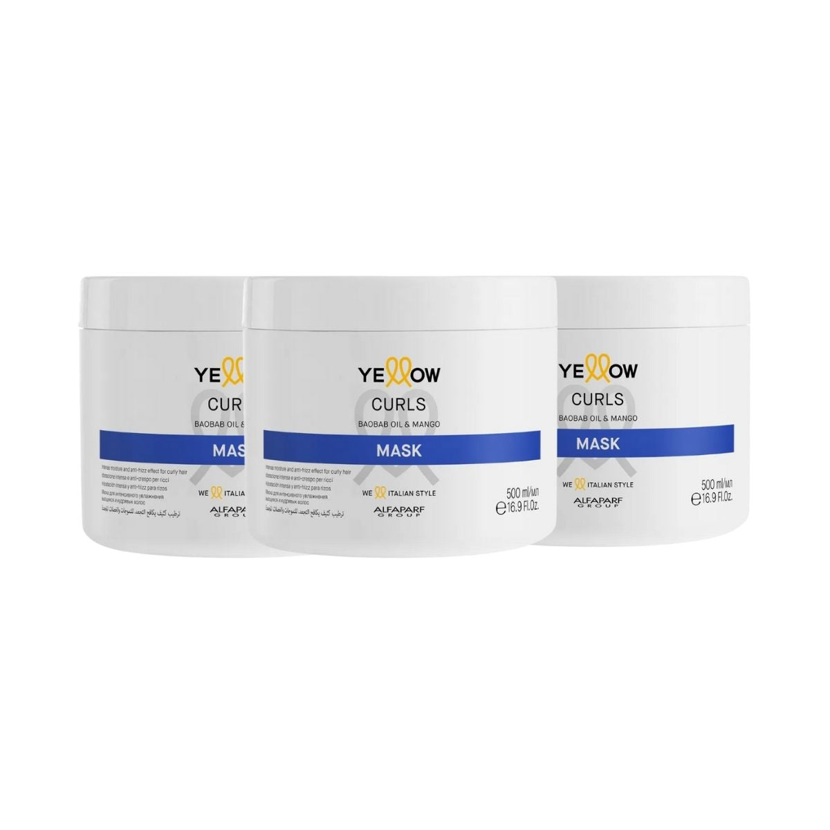 Kit Alfaparf Grouf Yellow Curls 3 Máscara 500 g