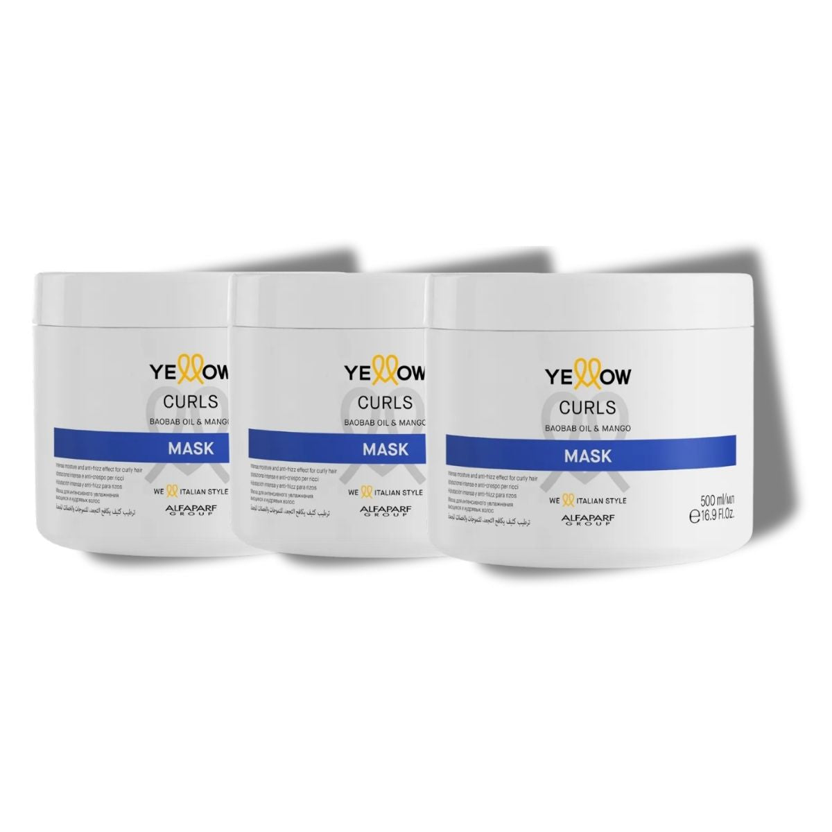 Kit Alfaparf Grouf Yellow Curls 3 Máscara 500 g