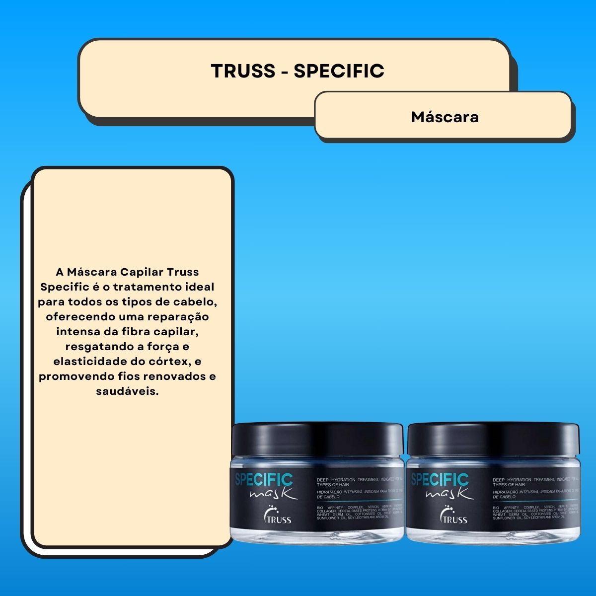 Kit Truss Specific 2 Máscara Capilar 180 g