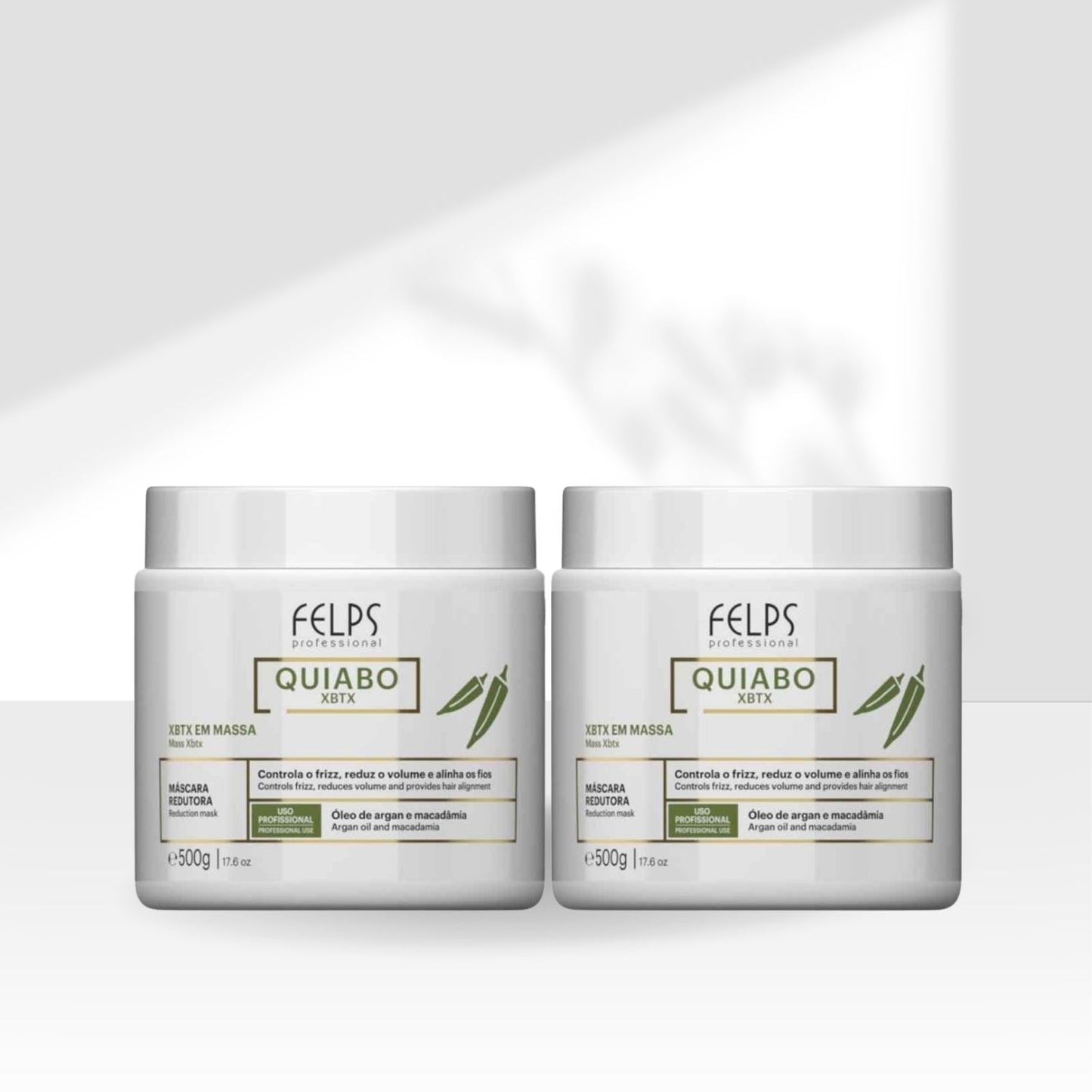 Kit Felps Quiabo XBTX 2 Redutor de Volume em Massa 500 g