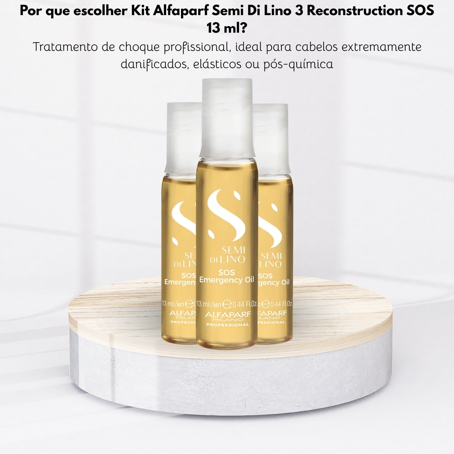 Kit Alfaparf Semi Di Lino 3 Reconstruction SOS 13 ml