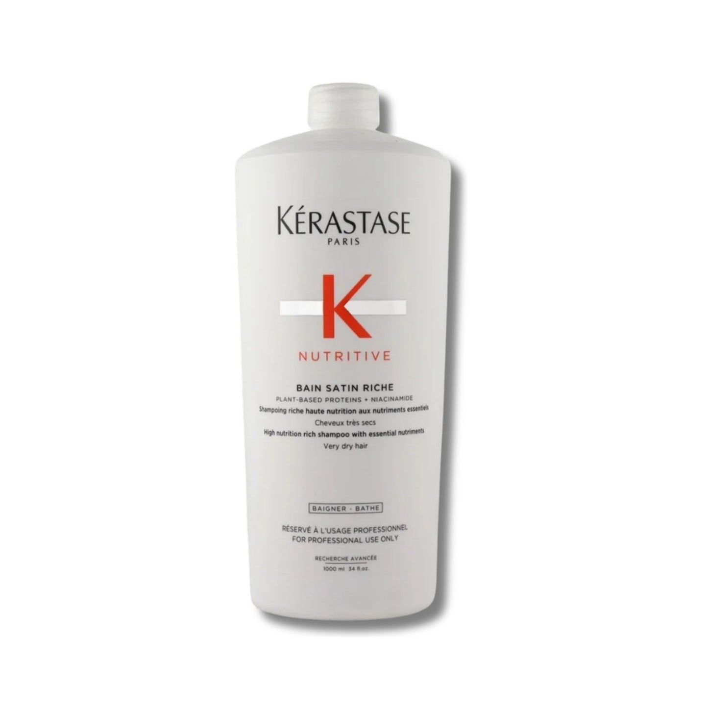 Shampoo Kérastase Nutritive Bain Satin Riche Shampoo Hidratante 1 Litro