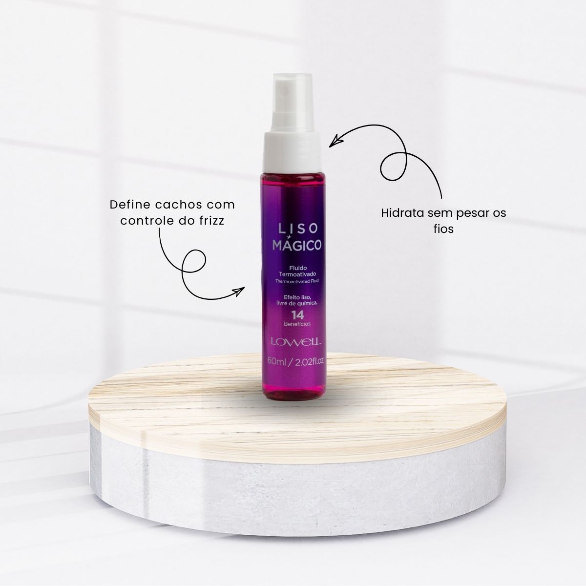 Lowell Liso Magico Efeito Fluido Termoativado 60ml