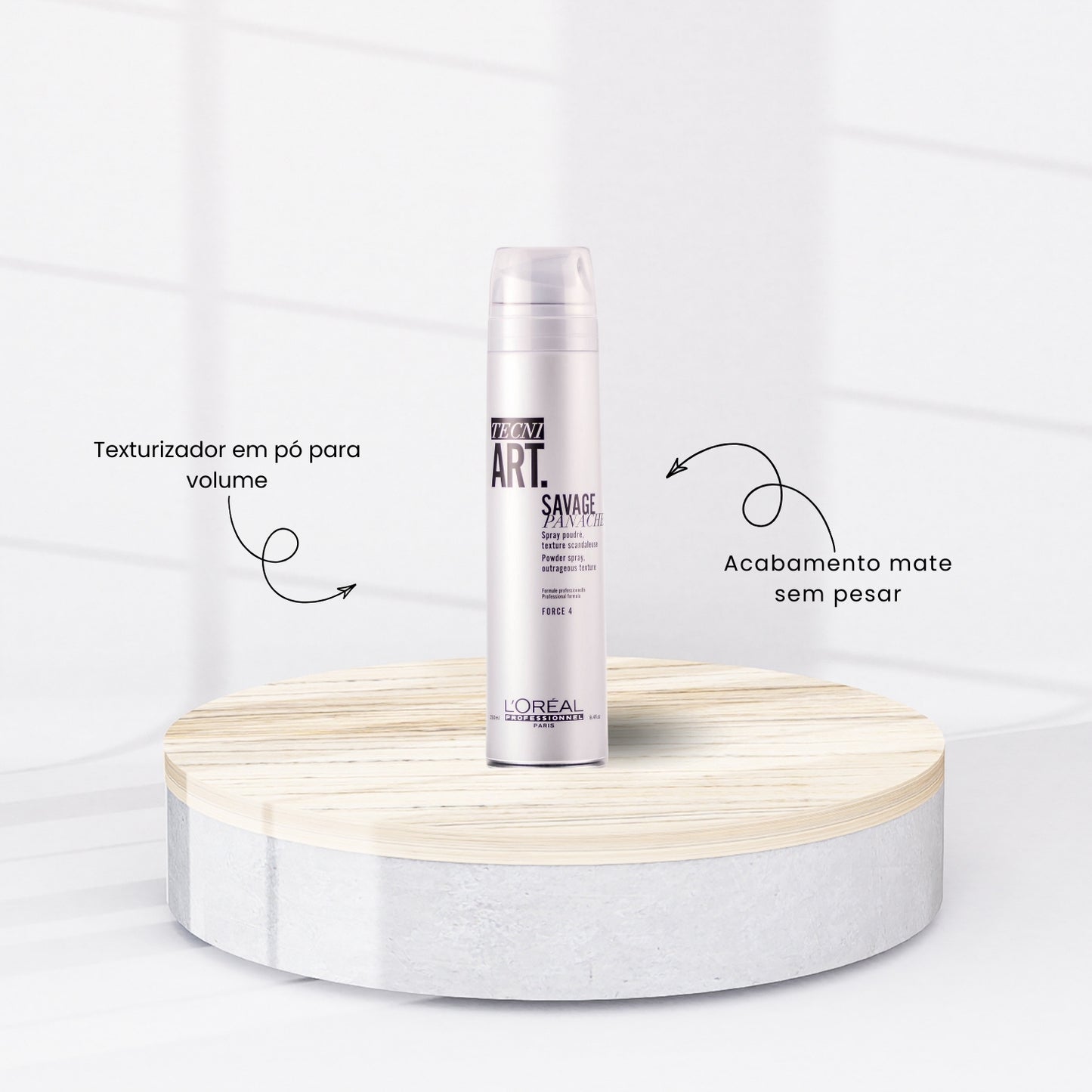 Spray Loreal Tecni Art Savage Panache em Pó 250 ml