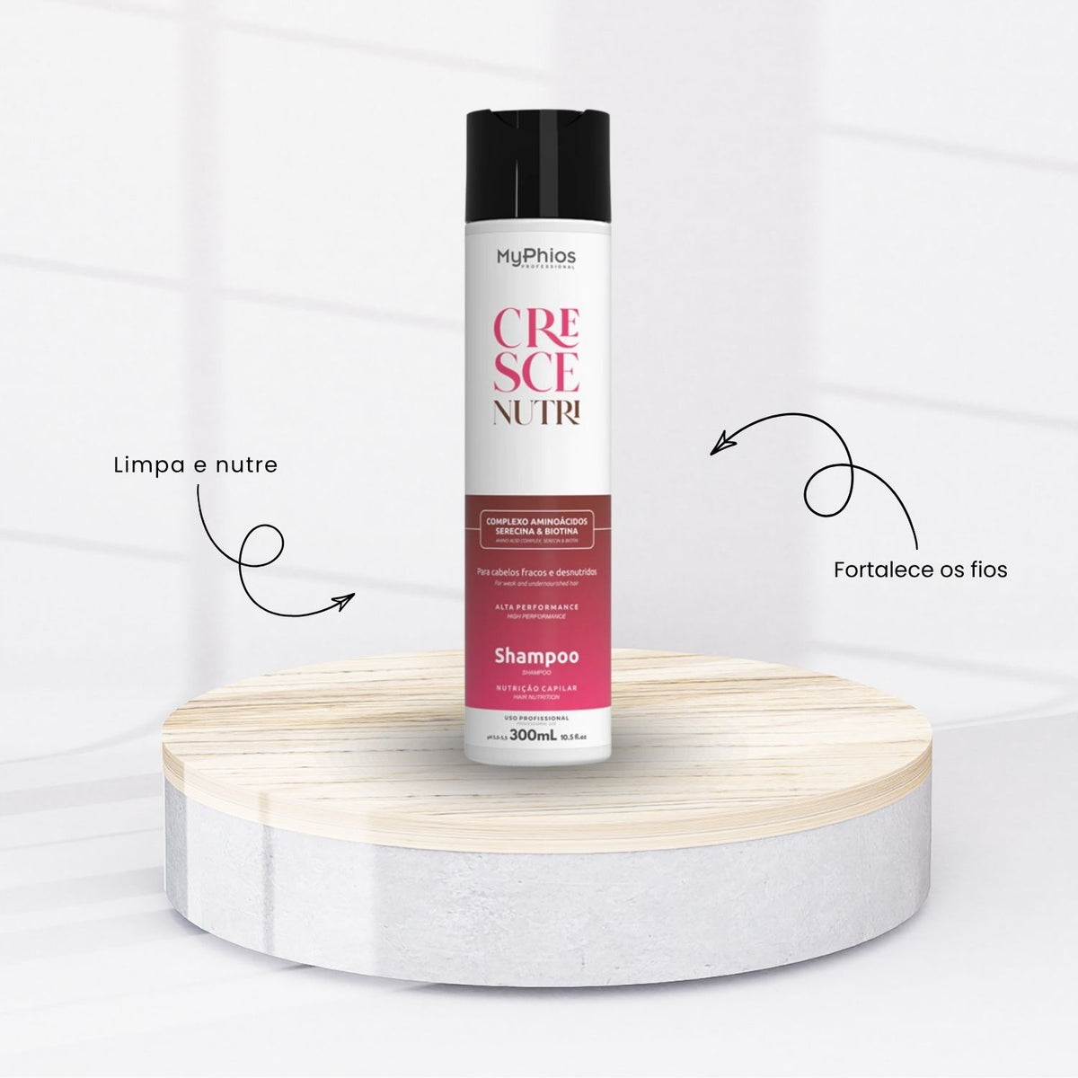 Shampoo MyPhios Cresce Nutri Crescimento e Nutrição Capilar 300 ml