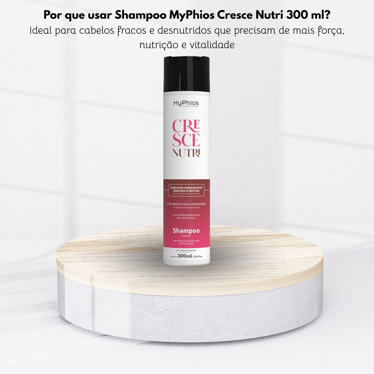 Shampoo MyPhios Cresce Nutri Crescimento e Nutrição Capilar 300 ml