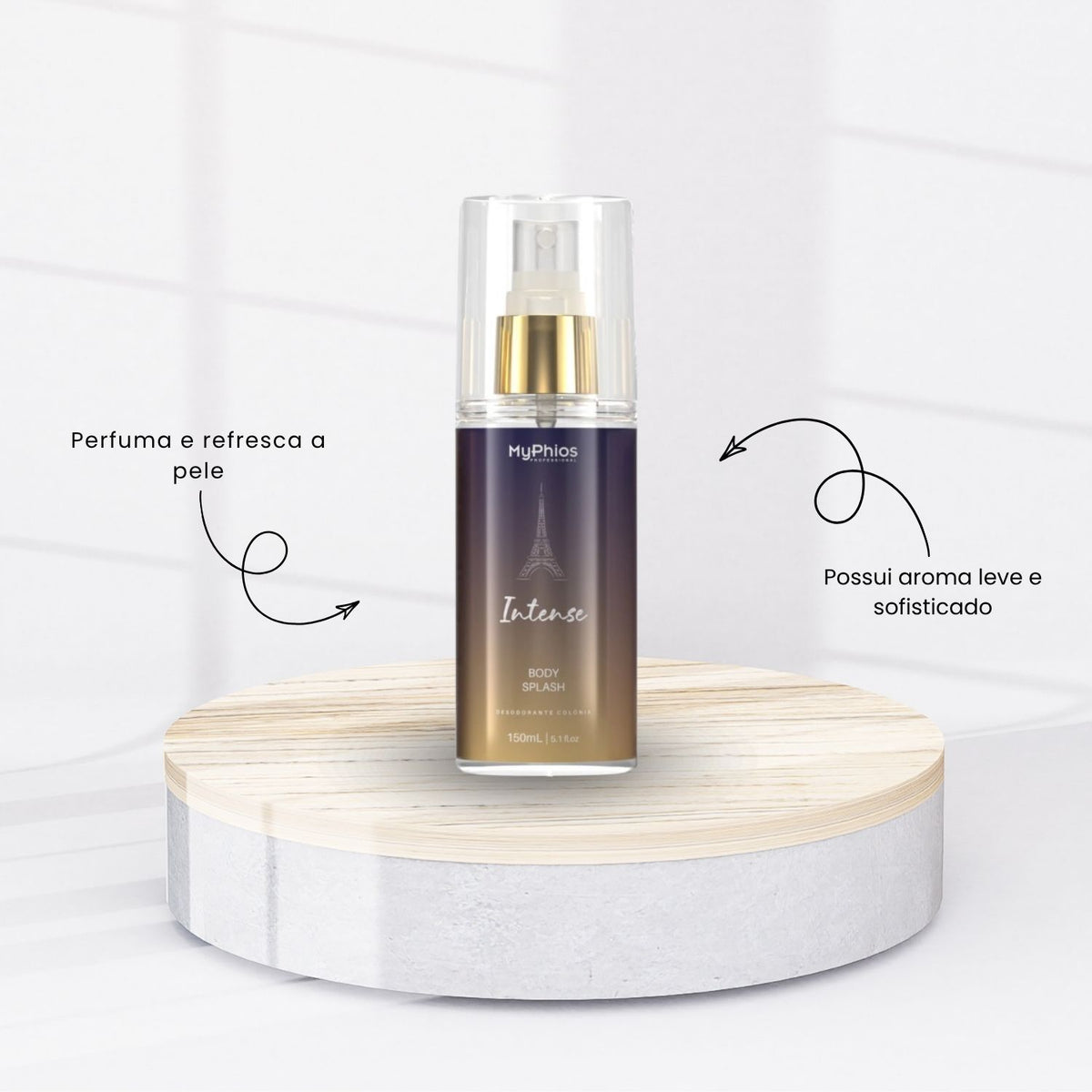 Body Splash MyPhios Intense Fragrância Duradoura 150 ml