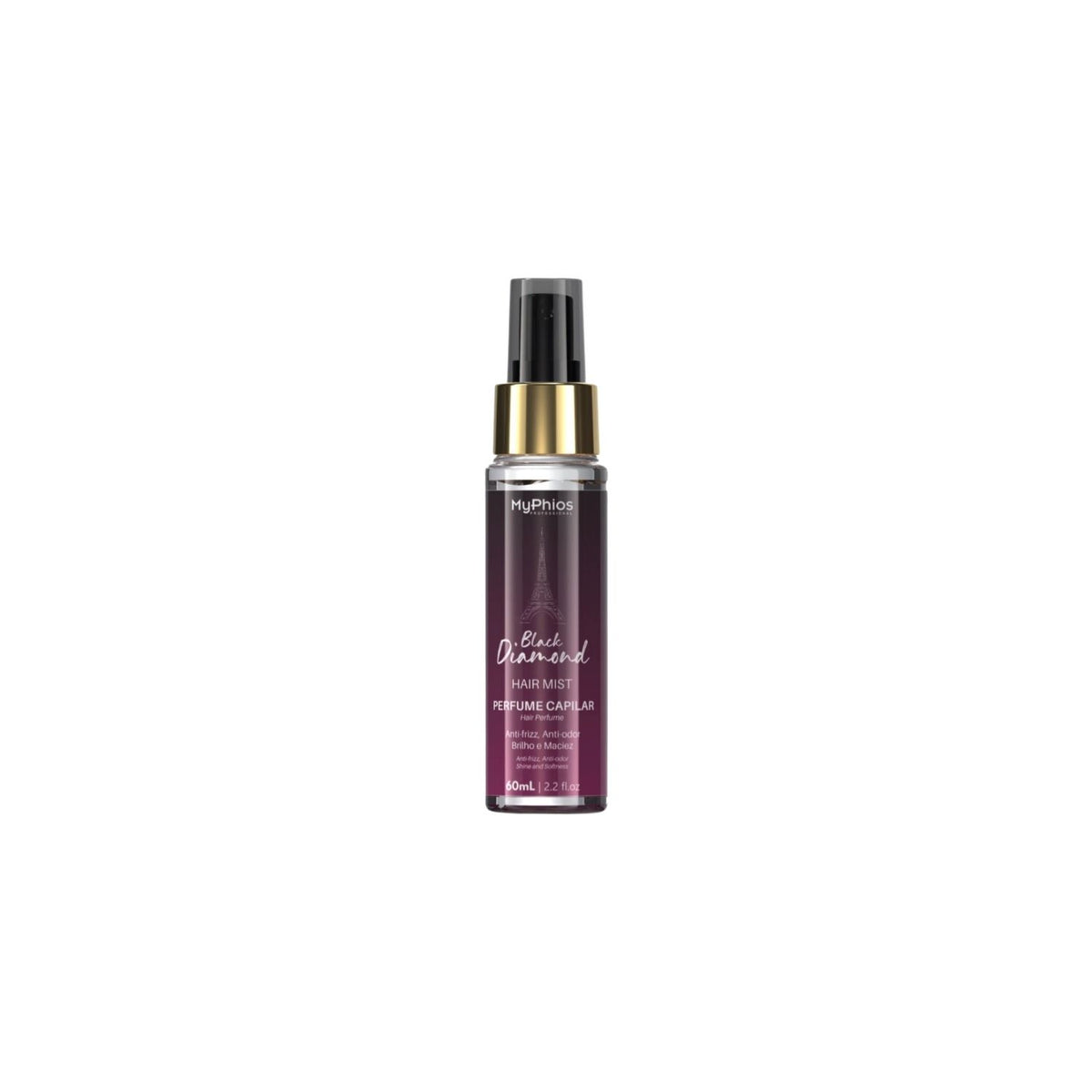 Perfume de Cabelo MyPhios Black Diamond Fios Perfumados 60 ml