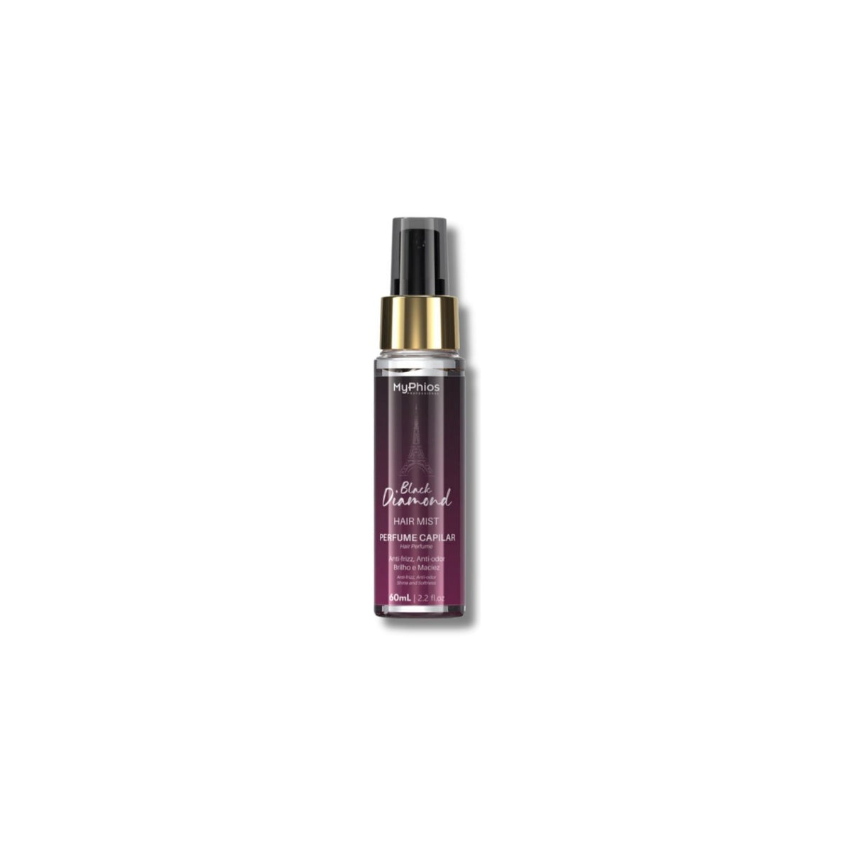 Perfume de Cabelo MyPhios Black Diamond Fios Perfumados 60 ml