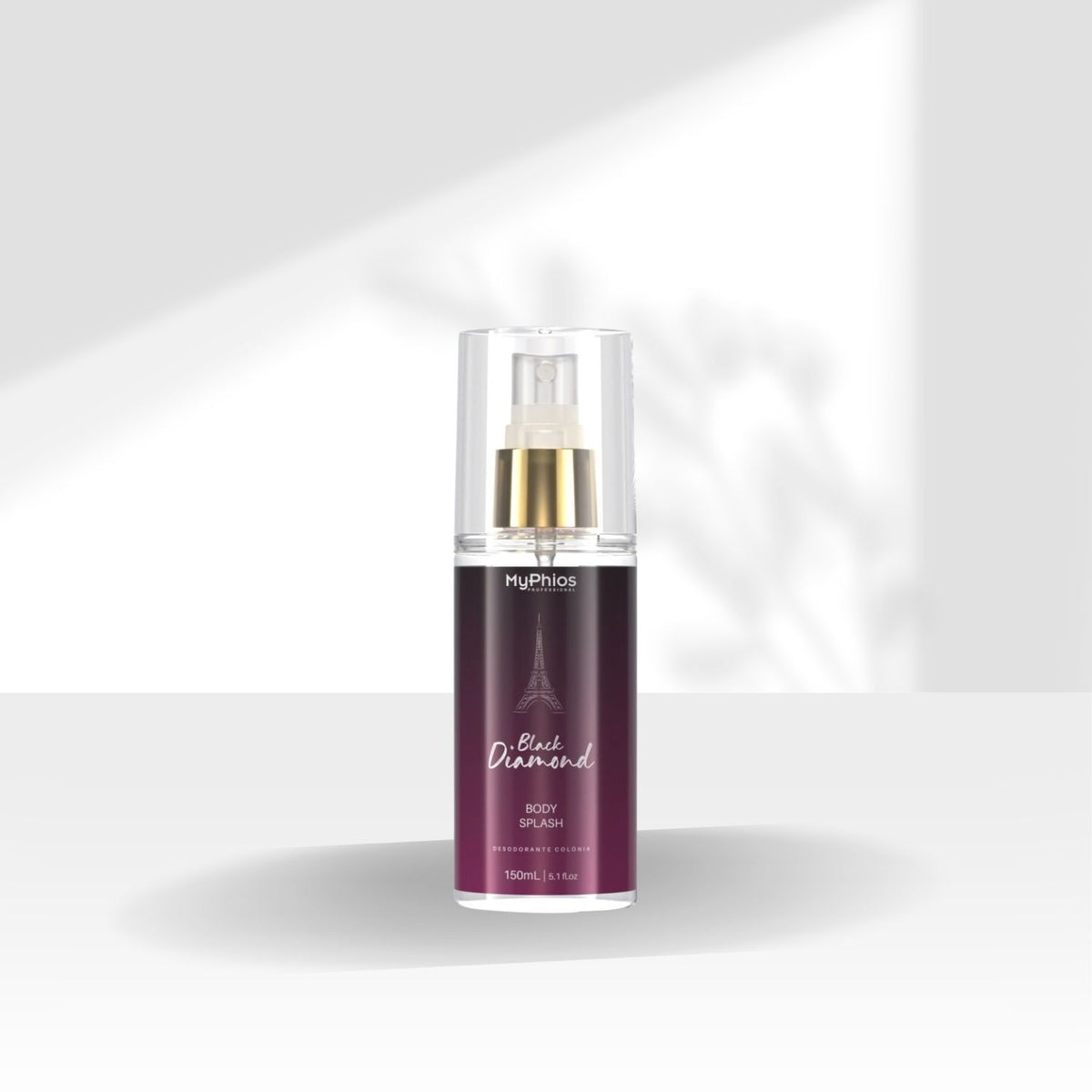 Body Splash MyPhios Black Dimond Fragrância Sofisticada 150 ml