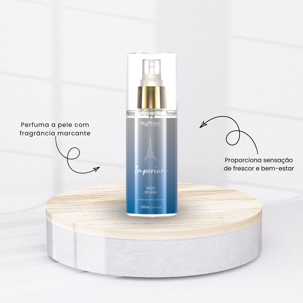 Body Splash MyPhios Imperium Fragrância Refrescante 150 ml
