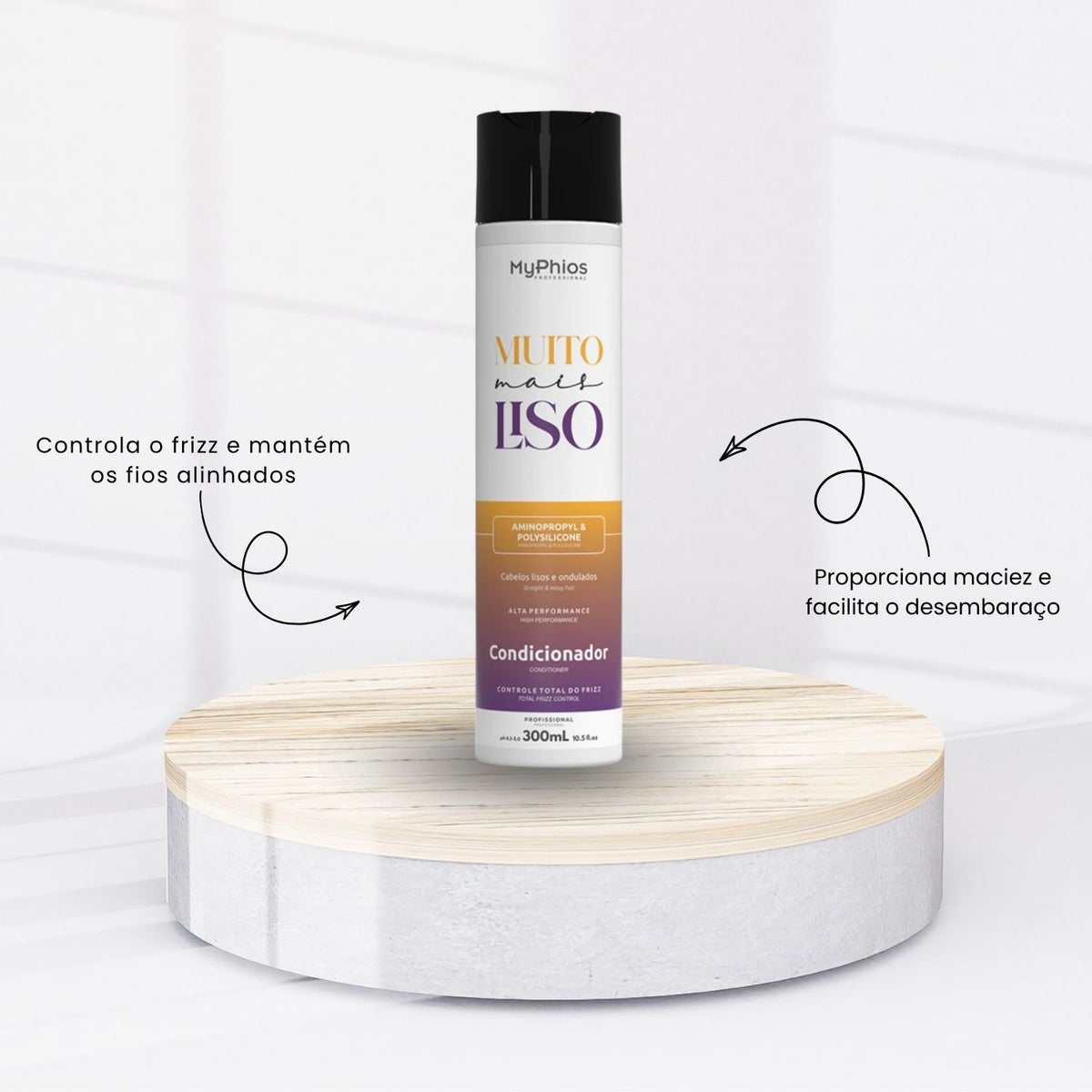 Condicionador MyPhios Muito Mais Liso 300 ml