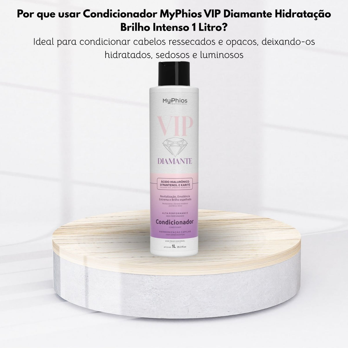Condicionador MyPhios VIP Diamante Hidratação Brilho Intenso 1 Litro