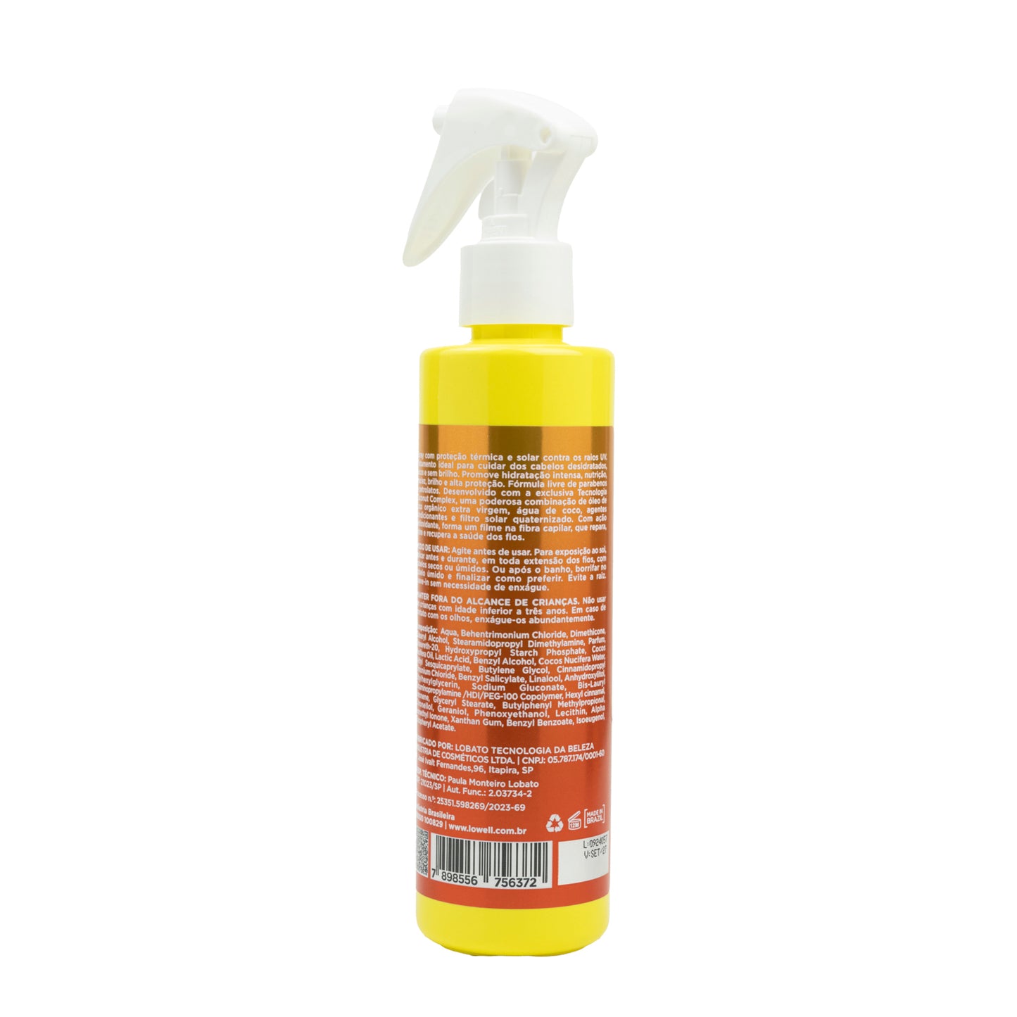 Leave-in Lowell Hide Sun Spray Hidratante 200 ml