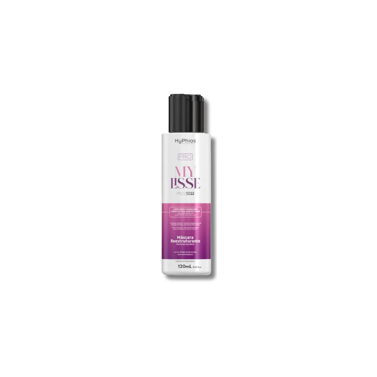 Máscara MyPhios Pro My Lisse Frizz Off Reestruturante Reducao Frizz 120 ml