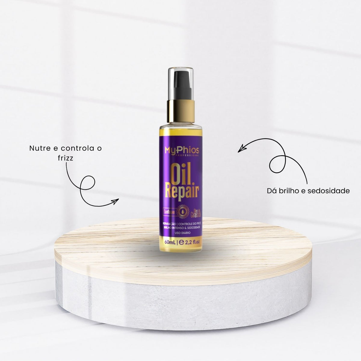 Oleo MyPhios Reparador Pontas Nutrição e Brilho 60 ml