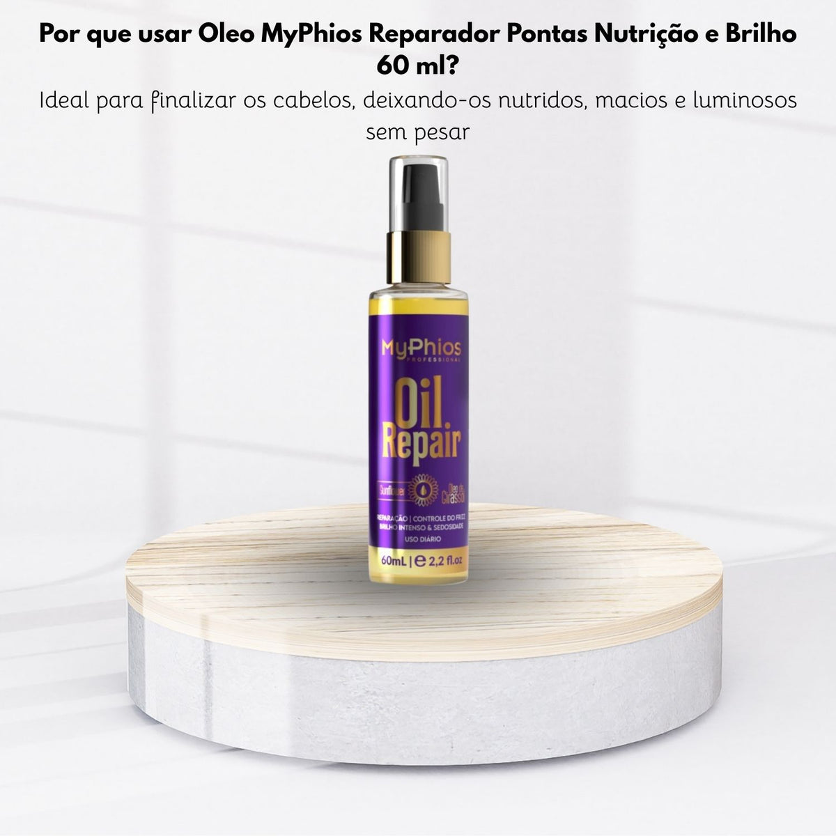 Oleo MyPhios Reparador Pontas Nutrição e Brilho 60 ml