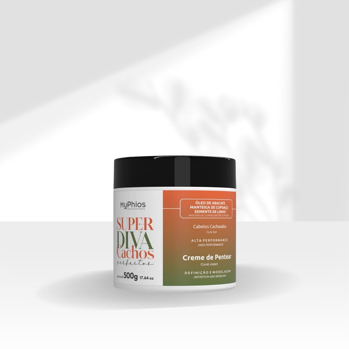 Creme de Pentear MyPhios Creme Super Diva Cachos Perfeitos 500 g para Cabelo Cacheado