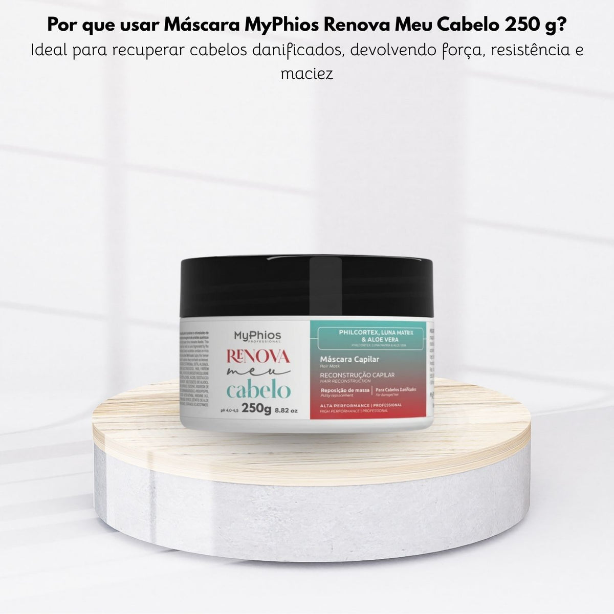 Máscara MyPhios Renova Meu Cabelo Para Reconstrução 250 g