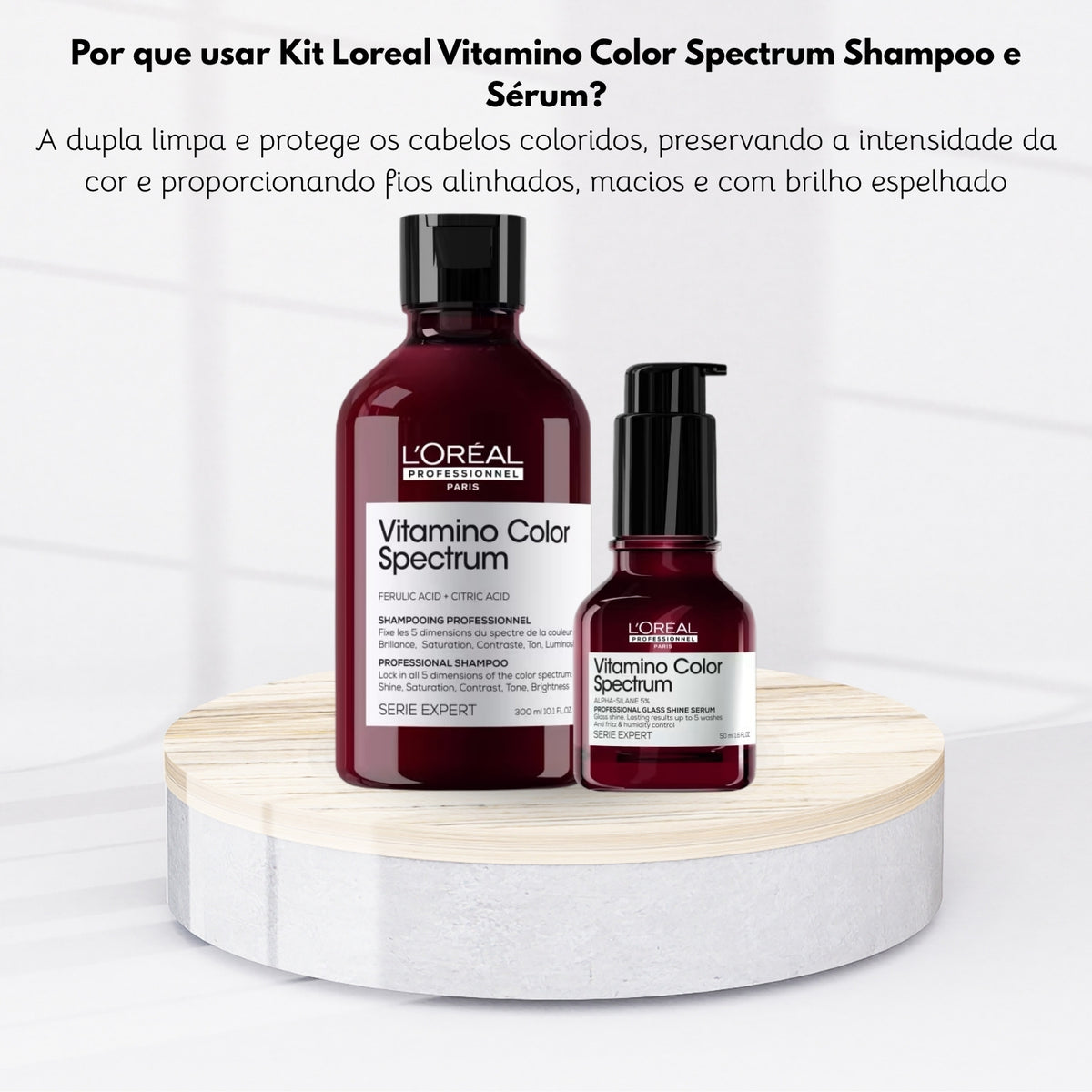 Kit Loreal Vitamino Color Spectrum Shampoo e Sérum