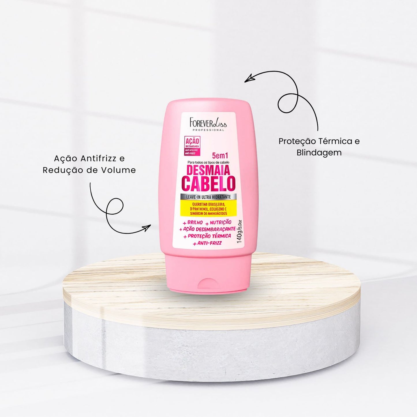 Leave-in Forever Liss Desmaia Cabelo 5 em 1 140 g