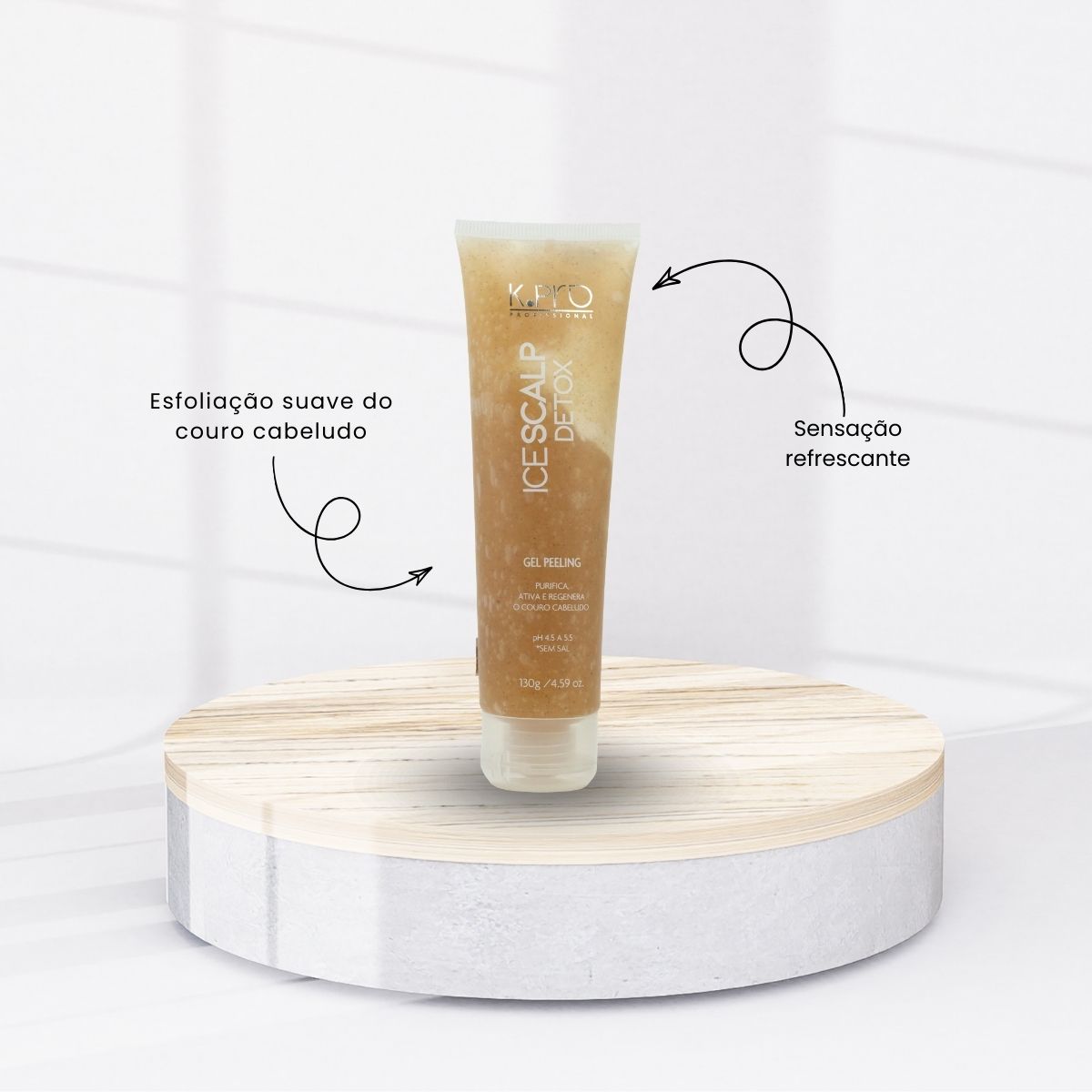 K.Pro Profissional Ice Scalp Detox Gel Peeling 130ml
