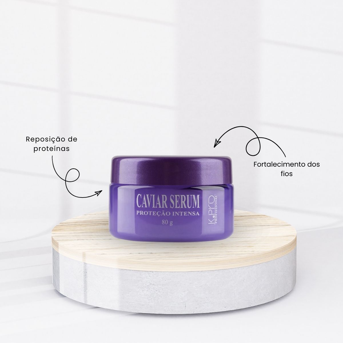 Leave-in K.Pro Caviar Sérum Proteção 80 g