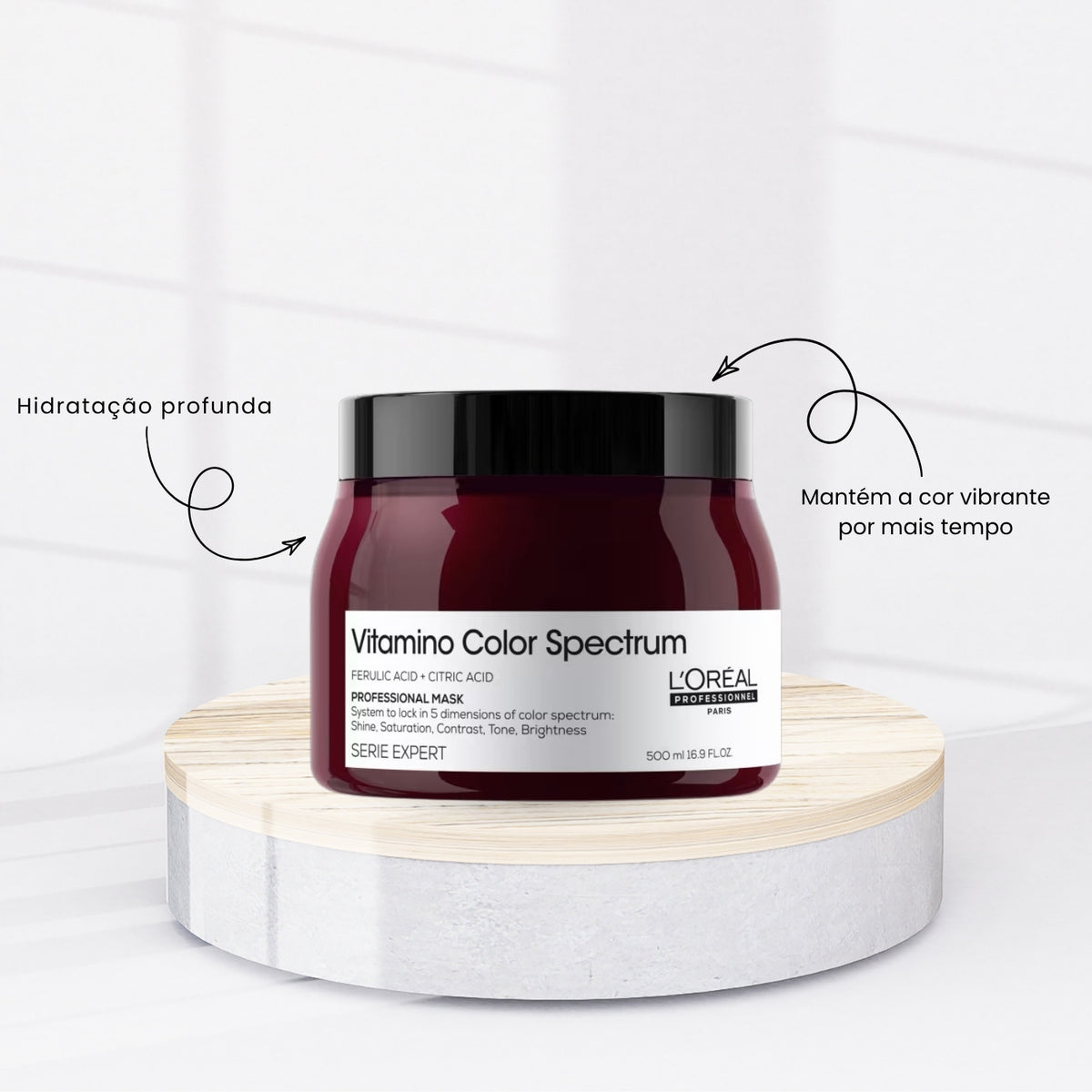 Kit Loreal Vitamino Color Spectrum Shampoo e Máscara 500 ml