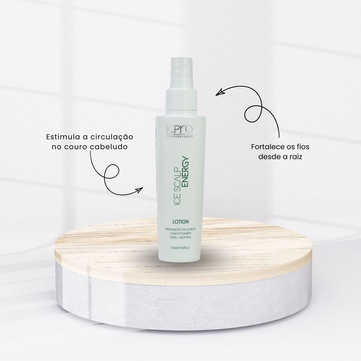 K.Pro Profissional Ice Scalp Energy Tônico Capilar 135ml
