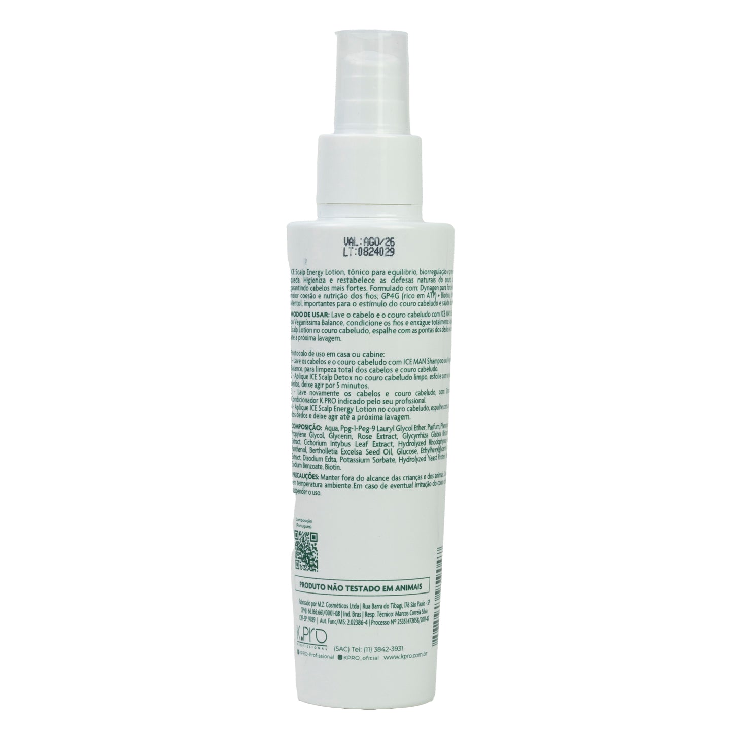 K.Pro Profissional Ice Scalp Energy Tônico Capilar 135ml