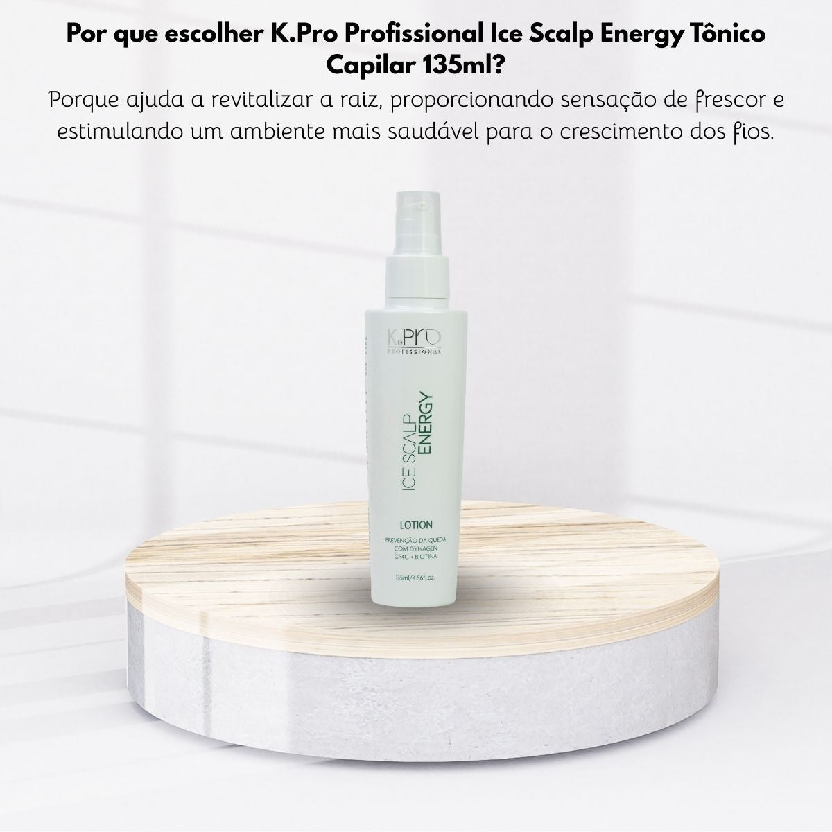 K.Pro Profissional Ice Scalp Energy Tônico Capilar 135ml