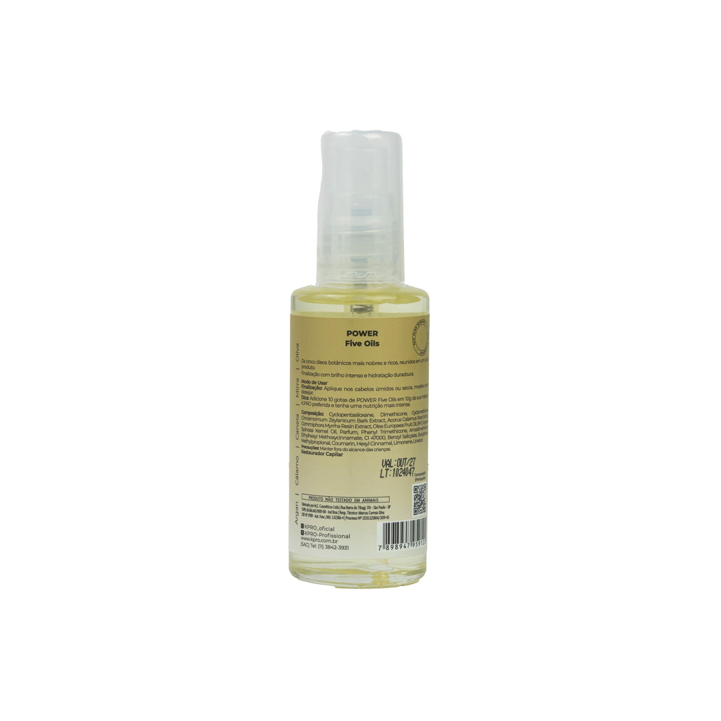 Oleo Capilar K.Pro Power Five Oils Nutrição 45 ml