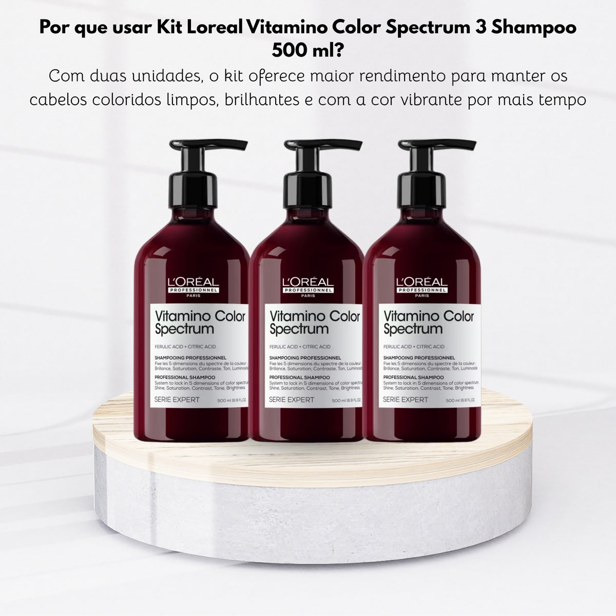 Kit Loreal Vitamino Color Spectrum 3 Shampoo 500 ml
