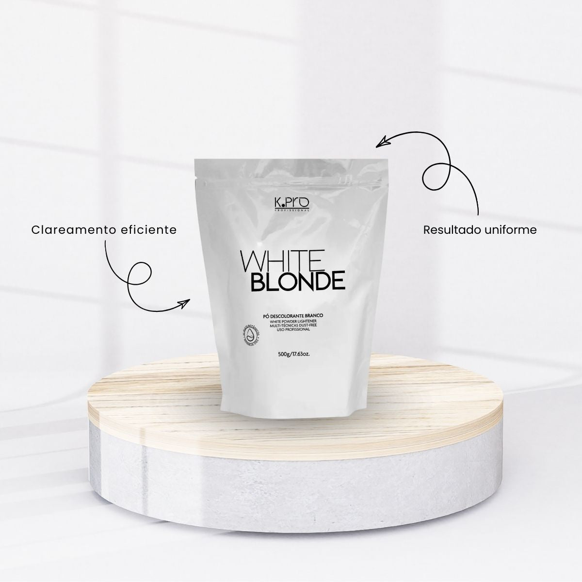Pó Descolorante K.Pro White Blonde Branco 800 ml
