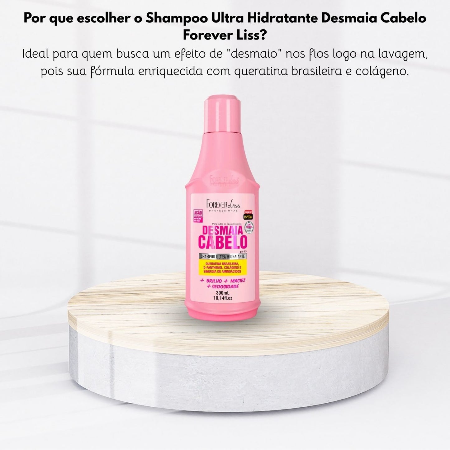Shampoo Forever Liss Desmaia Cabelo 300 ml