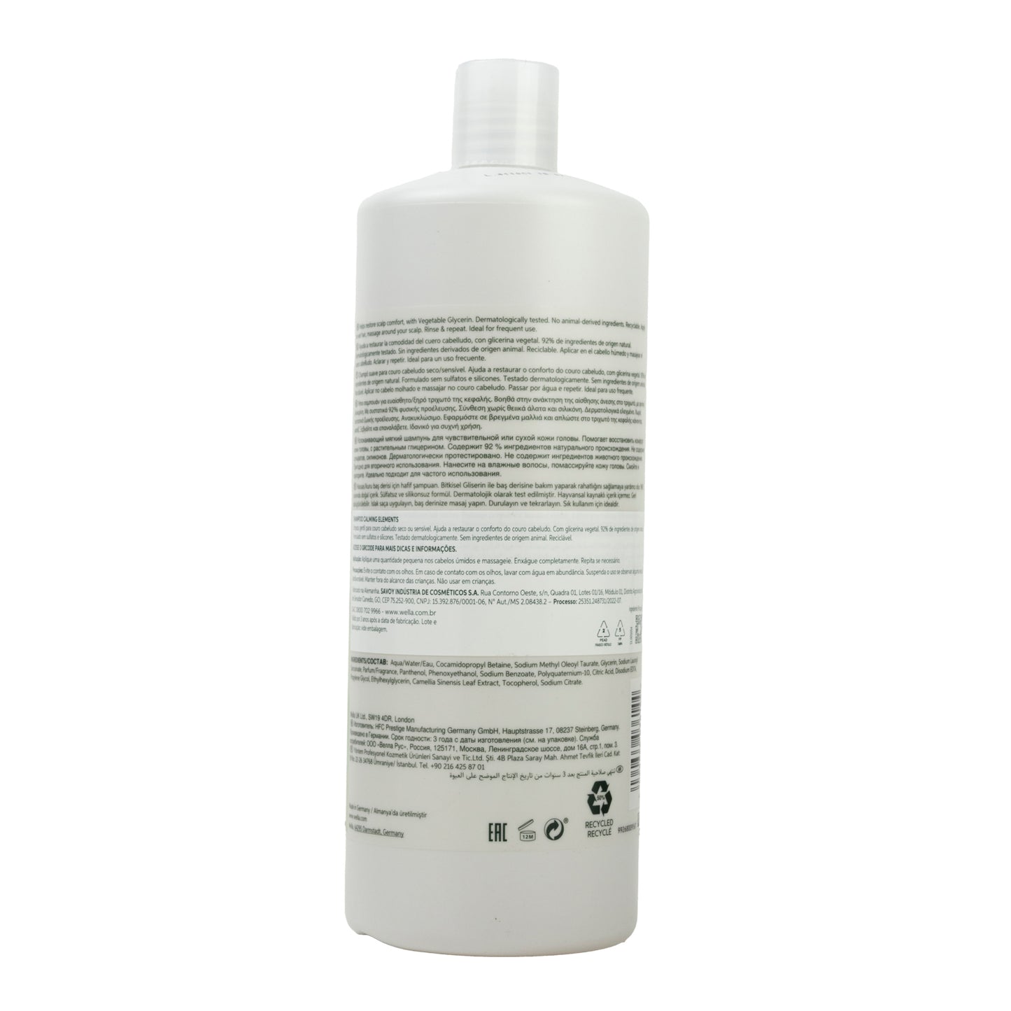 Shampoo Wella Elements Calming 1 Litro
